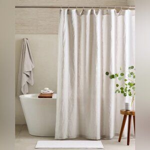 NWOT Quince European Grey Linen Shower Curtain
